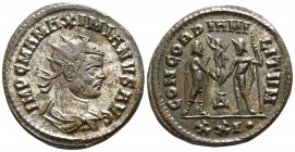 Maximianus Herculius AD 286-305. Cyzicus. Antoninianus Æ silvered
