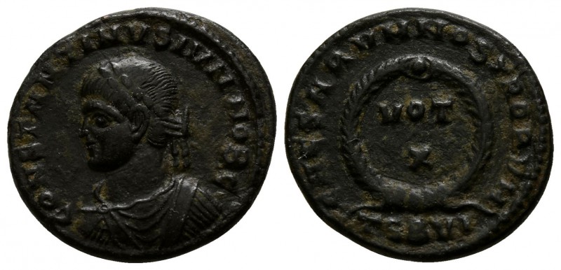 Constantinus II AD 316-337. Thessalonica
Follis Æ

17mm., 3,16g.

CONSTANTI...