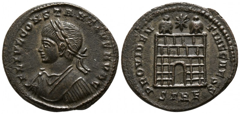 Constantius II as Caesar AD 324-337. Treveri
Follis Æ

18mm., 3,31g.

FL IV...