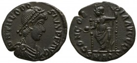 Theodosius I. AD 379-395. Aquileia. Follis Æ