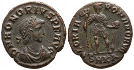 Honorius AD 393-423. Cyzicus. Follis Æ