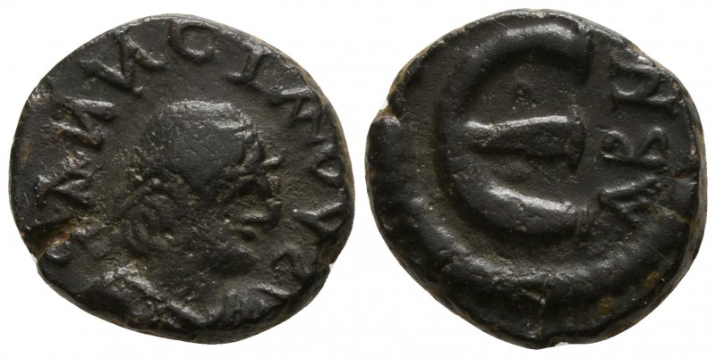 Anastasius I AD 491-518. Antioch
Pentanummium Æ

12mm., 2,39g.

Diademed, d...