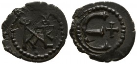Justin II AD 565-578. Antioch. Pentanummium Æ