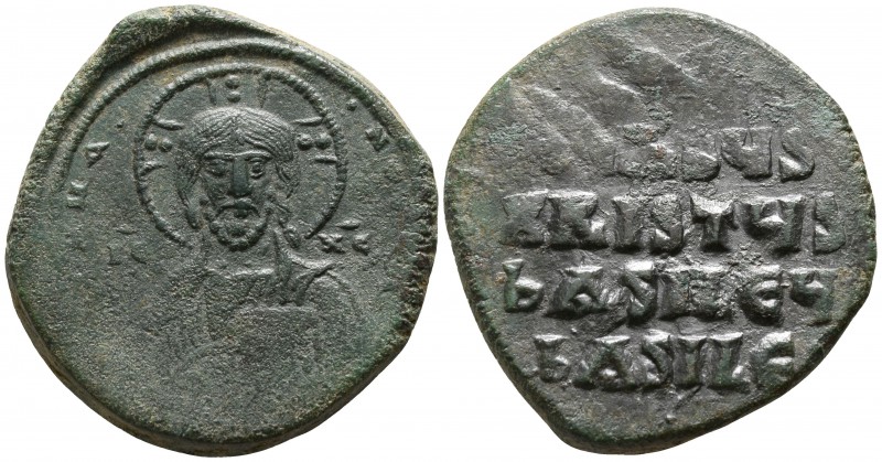 Basil II Bulgaroktonos, with Constantine VIII AD 976-1025. Constantinople
Folli...