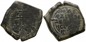 Theodore Comnenus-Ducas AD 1225-1230. Thessalonica. Tetarteron Æ