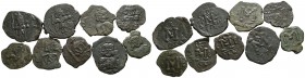 Lot of 9 byzantine follis / SOLD AS SEEN, NO RETURN!