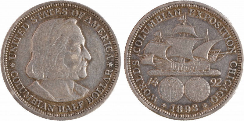 États-Unis, demi-dollar, Christophe Colomb, 1893 Philadelphie
A/* UNITED STATES...