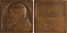 Italie, Venise, Félix Ziem, par A. Motti, bronze, 1911 Paris
A/FELIX- ZIEM
Buste de Félix Ziem à gauche ; en-dessous signature A. MOTTI
Représentat...