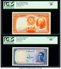 Iran Bank Melli 20; 10 Rials ND (1938); ND (1948) Pick 34Ab; 47 Two Examples PCGS Very Fine 30; Very Choice New 64. 

HID09801242017

© 2020 Heritage ...