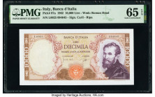 Italy Banco d'Italia 10,000 Lire 12.4.1962 Pick 97a PMG Gem Uncirculated 65 EPQ. 

HID09801242017

© 2020 Heritage Auctions | All Rights Reserved
