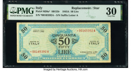 Italy Allied Military Currency 50 Lire 1943A Pick M20a* Replacement PMG Very Fine 30. 

HID09801242017

© 2020 Heritage Auctions | All Rights Reserved...