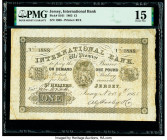 Jersey International Bank 1 Pound 9.11.1865 Pick S161 PMG Choice Fine 15. 

HID09801242017

© 2020 Heritage Auctions | All Rights Reserved