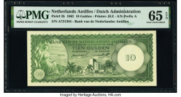 Netherlands Antilles Bank van de Nederlandse Antillen 10 Gulden 2.1.1962 Pick 2b PMG Gem Uncirculated 65 EPQ. 

HID09801242017

© 2020 Heritage Auctio...