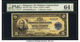 Philippines Philippine National Bank 5 Pesos 1921 Pick 53 PMG Choice Uncirculated 64 EPQ. 

HID09801242017

© 2020 Heritage Auctions | All Rights Rese...