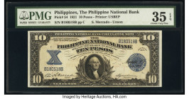 Philippines Philippine National Bank 10 Pesos 1921 Pick 54 PMG Choice Very Fine 35 EPQ. 

HID09801242017

© 2020 Heritage Auctions | All Rights Reserv...