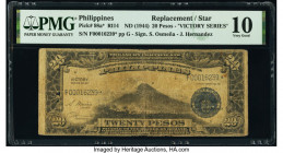 Philippines Treasury Certificate 20 Pesos ND (1944) Pick 98a* Replacement PMG Very Good 10. Rust.

HID09801242017

© 2020 Heritage Auctions | All Righ...
