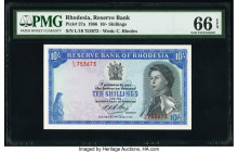 Rhodesia Reserve Bank of Rhodesia 10 Shillings 1.6.1966 Pick 27a PMG Gem Uncirculated 66 EPQ. 

HID09801242017

© 2020 Heritage Auctions | All Rights ...