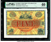 Scotland Union Bank of Scotland Ltd. 5 Pounds 30.6.1947 Pick S811d PMG Extremely Fine 40. 

HID09801242017

© 2020 Heritage Auctions | All Rights Rese...