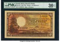 South Africa South African Reserve Bank 10 Pounds 19.4.1943 Pick 87 PMG Very Fine 30 EPQ. 

HID09801242017

© 2020 Heritage Auctions | All Rights Rese...