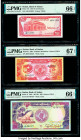 South Africa Reserve Bank 1 Rand ND (1962-65) Pick 102b PMG Superb Gem Unc 67 EPQ; Sudan Bank of Sudan 25; 50 Piastres; 20; 100 Pounds; 50 Dinars 1973...