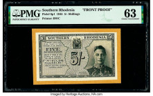 Southern Rhodesia Southern Rhodesia Currency Board 5 Shillings 1.10.1946 Pick 8p1 Proof PMG Choice Uncirculated 63. Date modified.

HID09801242017

© ...
