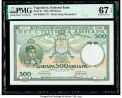 Yugoslavia National Bank 500 Dinara 6.9.1935 Pick 32 PMG Superb Gem Unc 67 EPQ. 

HID09801242017

© 2020 Heritage Auctions | All Rights Reserved