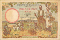 ALGERIA. Banque de L'Algerie. 1000 Francs, 1942. P-89. Fine.

Estimate: $300.00 - $500.00