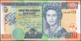 BELIZE. Central Bank of Belize. 100 Dollars, 2006. P-71b. Uncirculated.

Estimate: $80.00 - $120.00