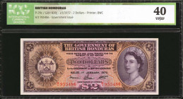 BRITISH HONDURAS. Government of British Honduras. 2 Dollars, 1972. P-29c. ICG VF/EF 40.

Estimate: $75.00 - $150.00