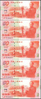 CHINA--PEOPLE'S REPUBLIC. Lot of (5). People's Bank of China. 50 Yuan, 1999. P-891. Consecutive. Choice Uncirculated.

Counting crinkles are noticed...