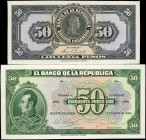 COLOMBIA. El Banco de la Republica. 50 Pesos, 1926. P-375p. Front & Back Proofs. About Uncirculated.

Estimate: $150.00 - $250.00