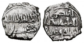Kingdom of Taifas. Abd Al-Aziz Al-Mansur. Fractional Dirham. 435-439 H. Taifa of Almeria. (Vañó-70). (Prieto & Vives-179). Ag. 1,06 g. Hairlines. Scar...