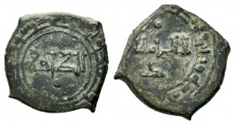 Kingdom of Taifas. Ismail Al-Zafir. Fractional Dirham. 428-435 H. Taifa of Toledo. (Vives-1083). Ae. 1,59 g. Rare. Almost VF/VF. Est...50,00. 


SP...