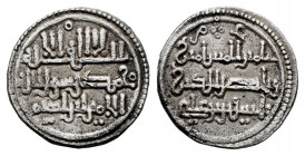 Almoravids. Tashfin Ibn Alí with heir Ibrahim. Quirate. 539-540 H. (Fbm-Db2). (Vives-1885). Ag. 0,93 g. Choice VF. Est...40,00. 


SPANISH DESCRIPT...