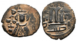 Other Islamic coins. 'Abd al-Malik ibn Marwan. Fals. 65-86 H. Hims (Emesa). Arab-Byzantine, Umayyad Caliphate. (Album-3524). (Walker-57). (SICA-1,548)...