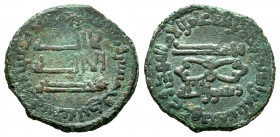 Other Islamic coins. Fals. 151 H. Bukhârâ. Abbasids. (Lowick/Savage-825). (Album-320). (Nützel-2078). Ae. 2,21 g. in the name of Junaid ibn Khâlid, go...