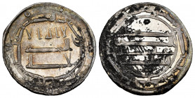 Other Islamic coins. Muhammad Ibn Idris, Al-Mahdi (Hammudid). Dirham. 163 H. Madinat Al-Salam. (Album-215,1). (SICA-III 1625). Ag. 2,90 g. Strong reve...