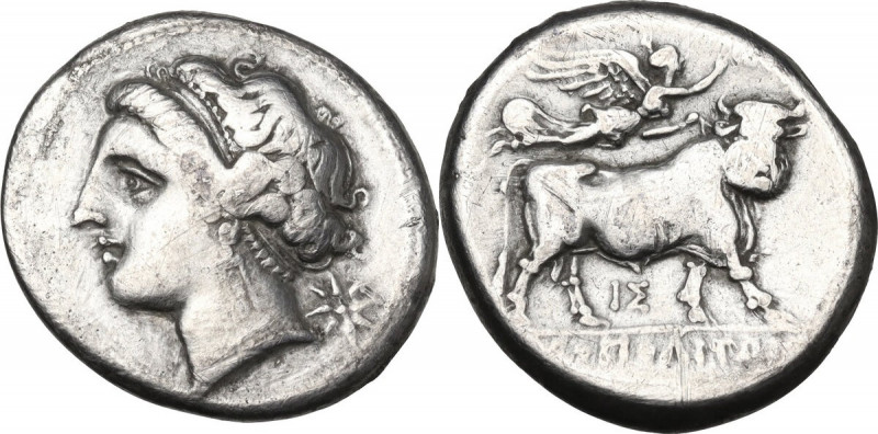 Greek Italy. Central and Southern Campania, Neapolis. AR Didrachm, 275-250 BC. O...