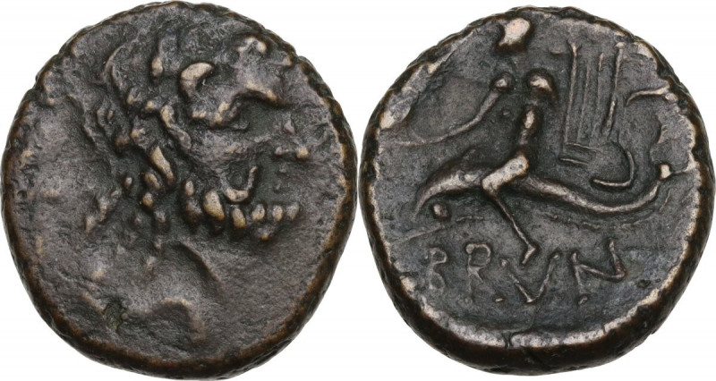Greek Italy. Southern Apulia, Brundisium. AE Semis, semuncial standard, 2nd cent...