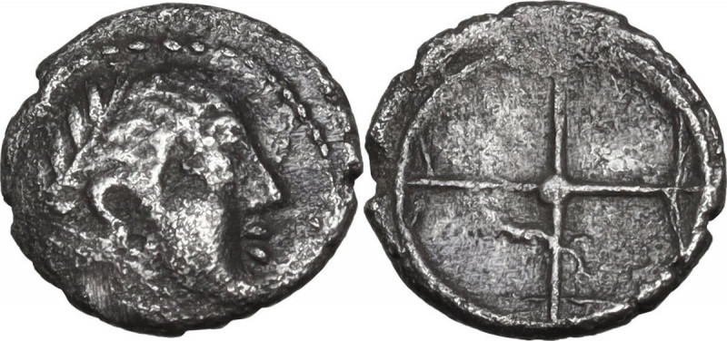 Sicily. Syracuse. Deynomenid Tyranny (485-466 BC). AR Litra, 470-460 BC. Obv. He...