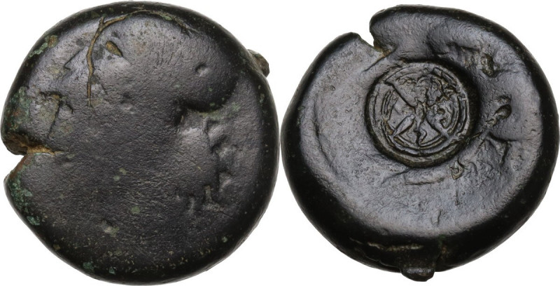 Sicily. Syracuse. Dionysios I to Dionysios II. AE Litra, c. 375-344 BC. Obv. Hea...