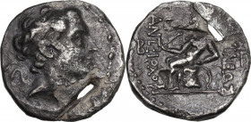 Greek Asia. Seleucid Kings. Antiochos III "the Great" (223-187 BC). AR Tetradrachm, c. 204–197, Antioch on the Orontes mint. Obv. Diademed head right....