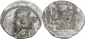 Greek Asia. Kings of Parthia. Pakoros I (78-120). AR Drachm, Ekbatana mint. Obv. Diademed bust left, wearing medium, pointed beard. Rev. Archer (Arsak...