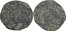Tripoli. County of Tripoli, Bohemond V (1233-1251). AE Pougeoise, Tripolis (Tripoli) mint, Struck ca. 1235 and later. D/ Cross with central annulet an...