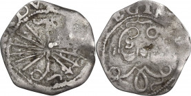 Spain. Fernando V and Isabel I (1474-1504). AR 1/2 Real (1497), Sevilla mint. Cayòn 2596. 1.57 g. 19.00 mm. F.