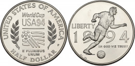 USA. AR 1/2 Dollar 1994-P. "World Cup". KM 246. AR. 11.27 g. 30.00 mm. PROOF.