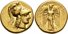 KINGS OF MACEDON. Alexander III ‘the Great’, 336-323 BC. Stater (Gold, 17 mm, 8.56 g, 3 h), Tarsos, struck under Balakros or Menes, 332/1-327. Head of...