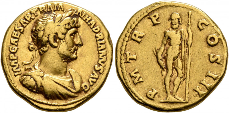 Hadrian, 117-138. Aureus (Gold, 19 mm, 7.15 g, 7 h), Rome, 119-circa mid 120. IM...