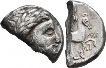 CARPATHIAN REGION. Uncertain tribe. Circa 3rd century BC. Tetradrachm (Silver, 14x24 mm, 7.62 g, 6 h), 'Puppenreiter nach Audoleon' type, imitating Ph...