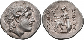 KINGS OF THRACE. Lysimachos, 305-281 BC. Tetradrachm (Silver, 32 mm, 17.00 g, 12 h), Lampsakos, circa 297/6-282/1. Diademed head of Alexander the Grea...